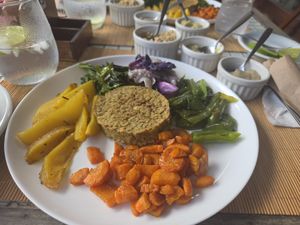 Executive vegan plate at samsara restaurant in Buzios