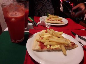 Pizza de batata at samsara restaurant in Buzios