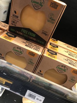 Vegan cheese at Oasis in Murrumbeena