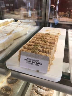 Vegan baclava  at Oasis in Murrumbeena
