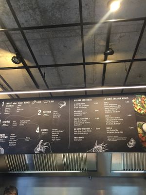 menu  at La Sante in Stuttgart