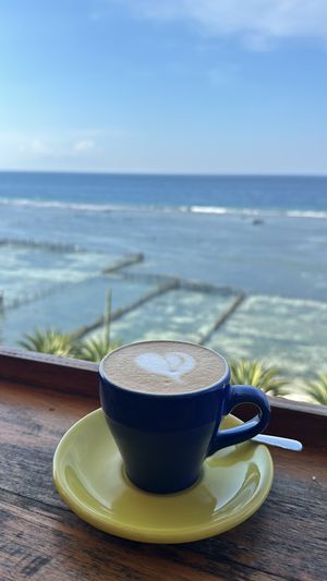Hafermilch Cappuccino  at The Chill in Penida Island