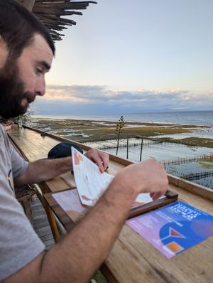 The view (and my boyfriend) at The Chill in Penida Island