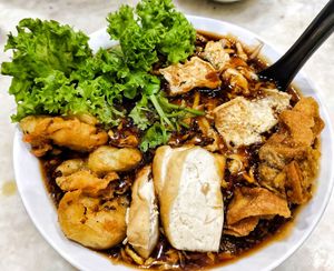 Lor mee, savory and flavourful enough, highly recommend at Vegeren 绿巨人 in Johor Bahru