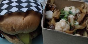 Tofu Nashville and poutine at Maynard in Montreal