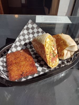 The hashbrown was actually hollow on the other side.hahaha at Maynard in Montreal