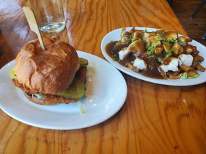 Nashville hot and poutine at Maynard in Montreal