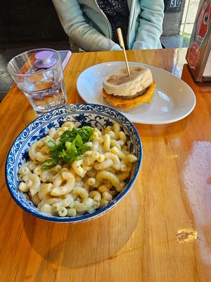 Mac and cheez, french toast and breakfast sandwich. All delicious. Nice walkable location. at Maynard in Montreal