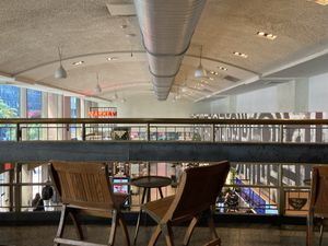 Seating area upstairs  at Plant Junkie W52 in New York City