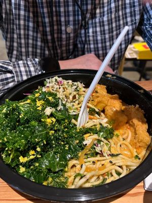 Fantastic meal. Tastes really good. It was inside Urban Food court with seating upstairs. at Plant Junkie W52 in New York City