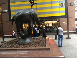 outside Urban Space food court. at Plant Junkie W52 in New York City