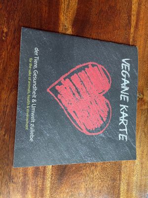 Vegan menu at Pesami in Kleve