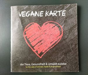 Achterkant menukaart at Pesami in Kleve