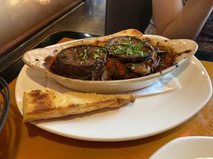 Eggplant lasagna  at One World in Peoria