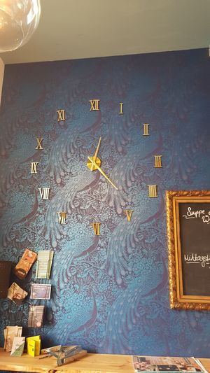 Wall decor at anything but coffee in Mainz