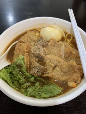 Veg Prawn Noodles  #Veganuary at SG Nature 绿之素 in Kluang
