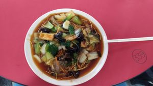 Mixed Sheng Mian $3 at Travelers Palm Vegetarian in Central Singapore