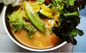 Laksa at Vegetarian Stall - Double Lion in Perak