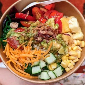 Avocado poke bowl (vegan) light $11.50 😋 at Poke Theory - Duo Galleria in Central Singapore