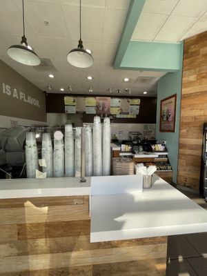 small inside (& large menu)   at Robeks - Mission Valley in San Diego