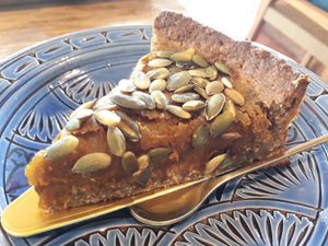 Vegan pumpkin pie at Indigo - Hin Kong in Koh Phangan