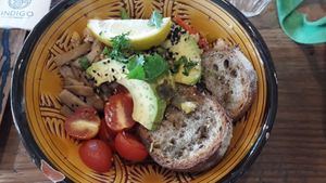 Tofu scramble at Indigo - Hin Kong in Koh Phangan