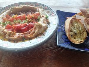 Hummus salad at Indigo - Hin Kong in Koh Phangan