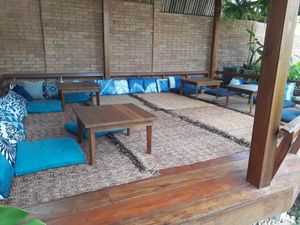 Outside loungey seating at Indigo - Hin Kong in Koh Phangan
