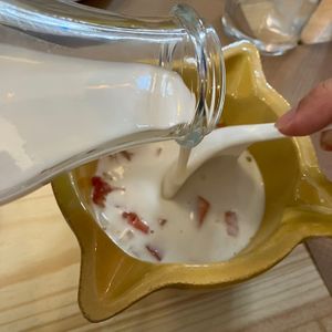 Ajoblanco de coco  at Caesura Gastro-sala in Badajoz