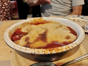 Canelones de soja tezturizada (muy buenos) at Caesura Gastro-sala in Badajoz
