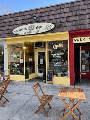 Cutest outside   at Yellow Rose Vegan Bakery in Maplewood