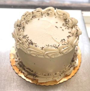 Earl grey lavender custom cake! at Yellow Rose Vegan Bakery in Maplewood