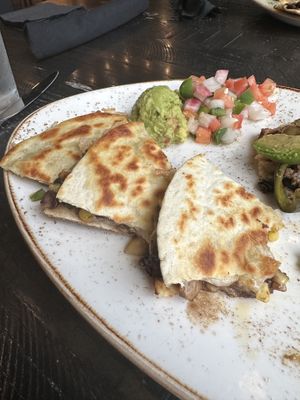 Vegan black bean quesadilla   at Cantina Laredo in Virginia Beach