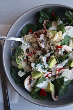 Quinoa Salad with ranch cheese dressing at Cristy's Kitchen in Roswell