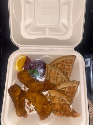 Chicken and Waffles 🍗🧇😋 at The Plot in Oceanside