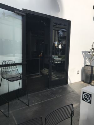 Cute decor inside. There’s a motor bike…or a Vespa ? at The Plot in Oceanside