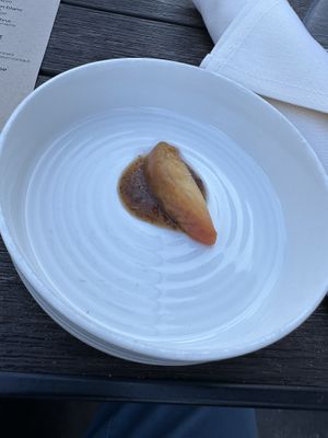 Peach appetizer  at The Plot in Oceanside
