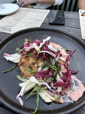 Crab cake - yummy  at The Plot in Oceanside