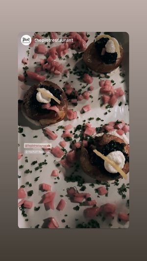 Potato cakes  at The Plot in Oceanside