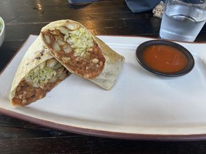 Chorizo burritoos  at The Plot in Oceanside