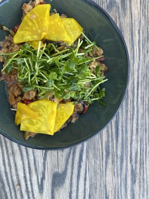 THE STIR FRY PRESENTATION DOES NOT DO IT JUSTICE... THIS IS A MUST TRY!!! at The Plot in Oceanside