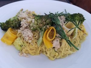 Crabby UN mac at The Plot in Oceanside