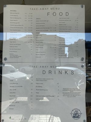 Full menu at Mayfair Bakery & Patisserie in Port Adelaide