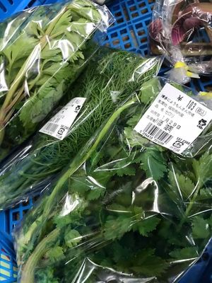 herbs  at Hakata Jomon Fukushige Market in Fukuoka