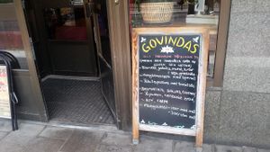 entrance at Govindas - Odenplan in Stockholm