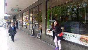 outside at Govindas - Odenplan in Stockholm