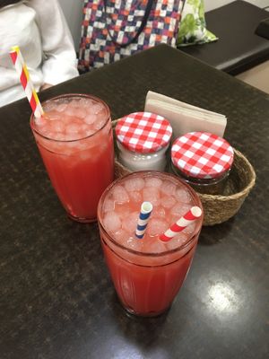 Fresh watermelon juice  at Leben in Viladecans