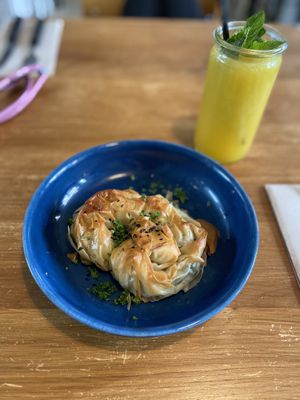 Vegan feta börek  at FACTORY GIRL Restaurant. in Amsterdam