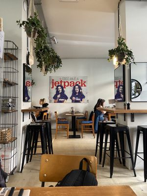 interior  at FACTORY GIRL Restaurant. in Amsterdam