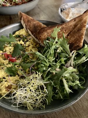 Vegan scramble  at FACTORY GIRL Restaurant. in Amsterdam